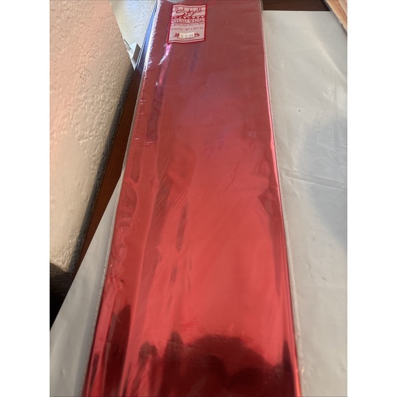 Other - 4 Sheets High Style Red, Staff & Notes Gift Wrapping Paper  18" X 30"